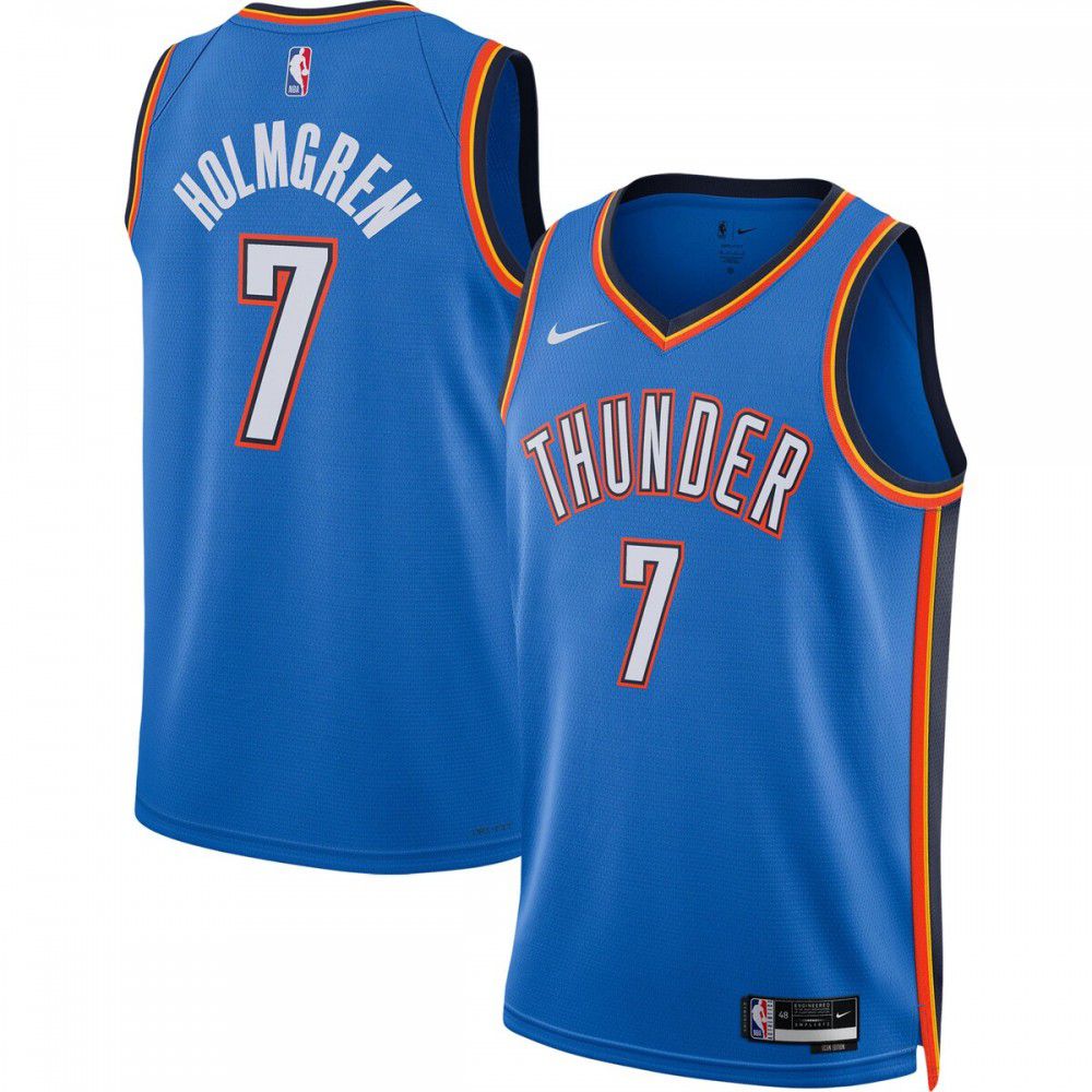 Chet Holmgren Oklahoma City Thunder Unisex 2022 NBA Draft First Round Pick Player Swingman Jersey - Icon Edition - Blue-Pro Kit Vault | Brand New 26/27 Sports Jerseys